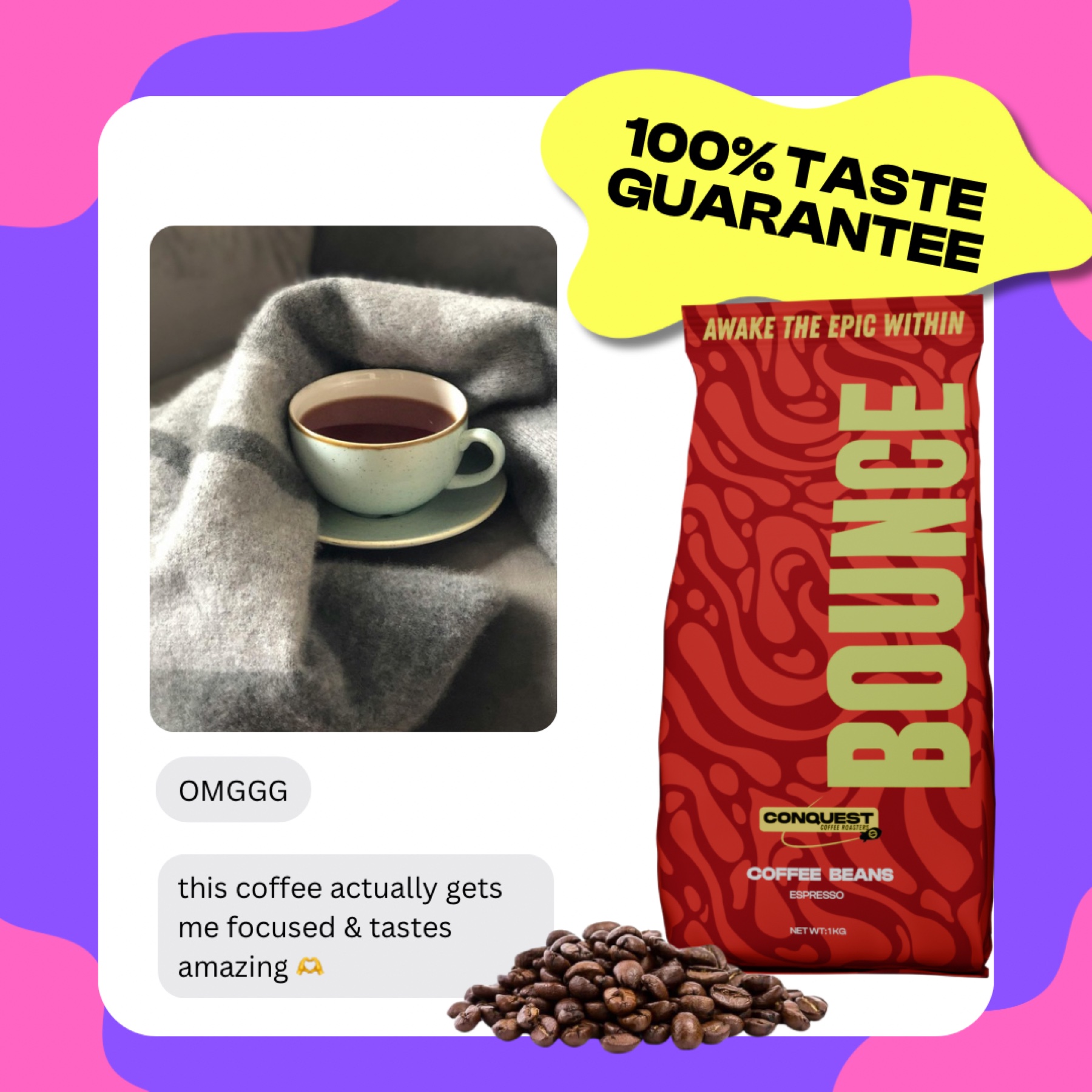 Conquest Coffee creative asset 4